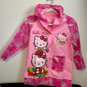 Hello Kitty Pink and Yellow Rain Poncho